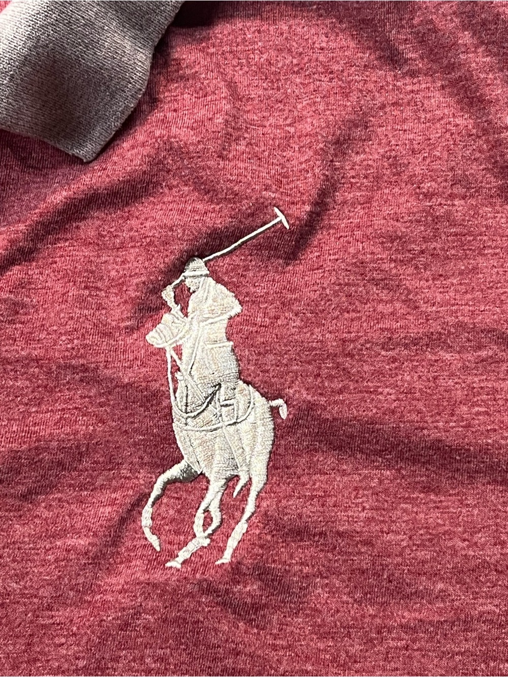 Polo Ralph Lauren Big Pony Polo Shirt Men’s Medium Red Heather Soft Cotton - Picture 3 of 6